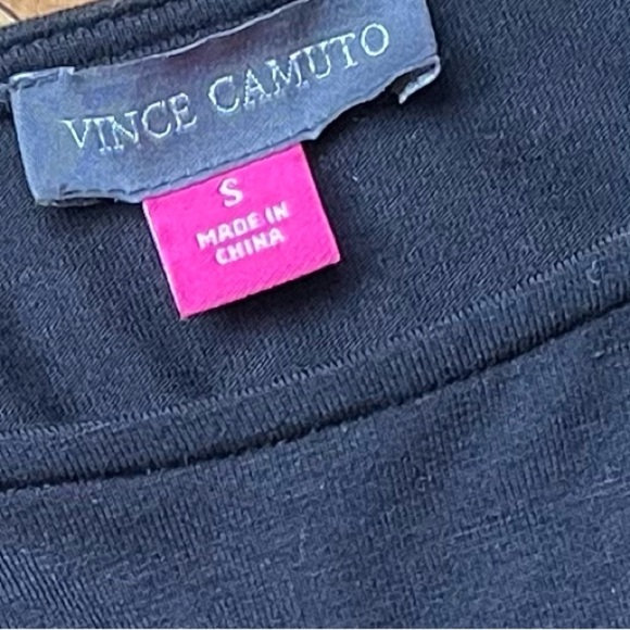 Vince Canuto Black Blouse with Sheer Sleeves. Size Small NWT - Picture 4 of 8